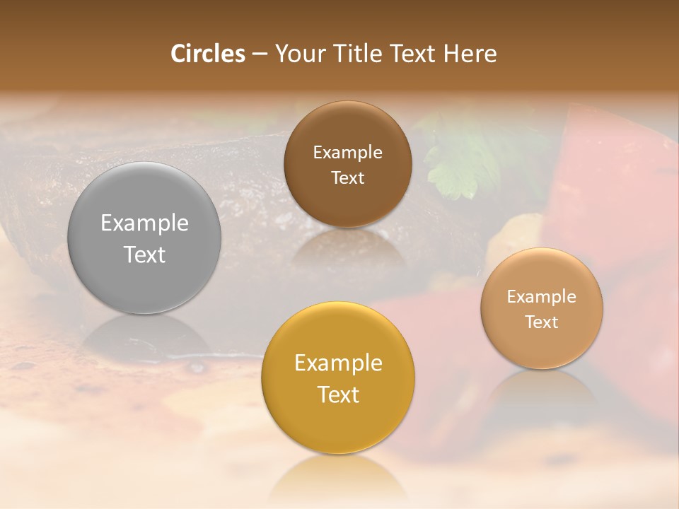 Restaurant Pork Vegetable PowerPoint Template