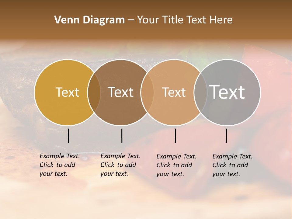 Restaurant Pork Vegetable PowerPoint Template