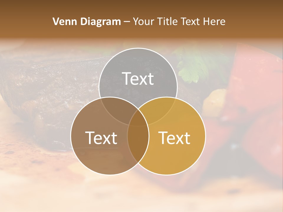 Restaurant Pork Vegetable PowerPoint Template