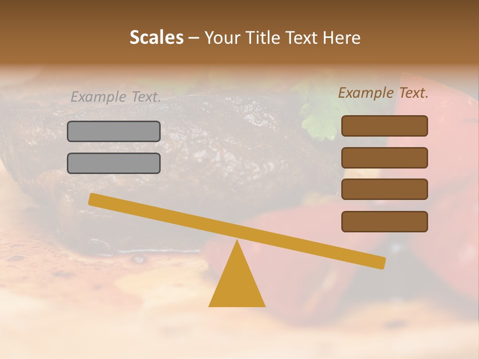 Restaurant Pork Vegetable PowerPoint Template