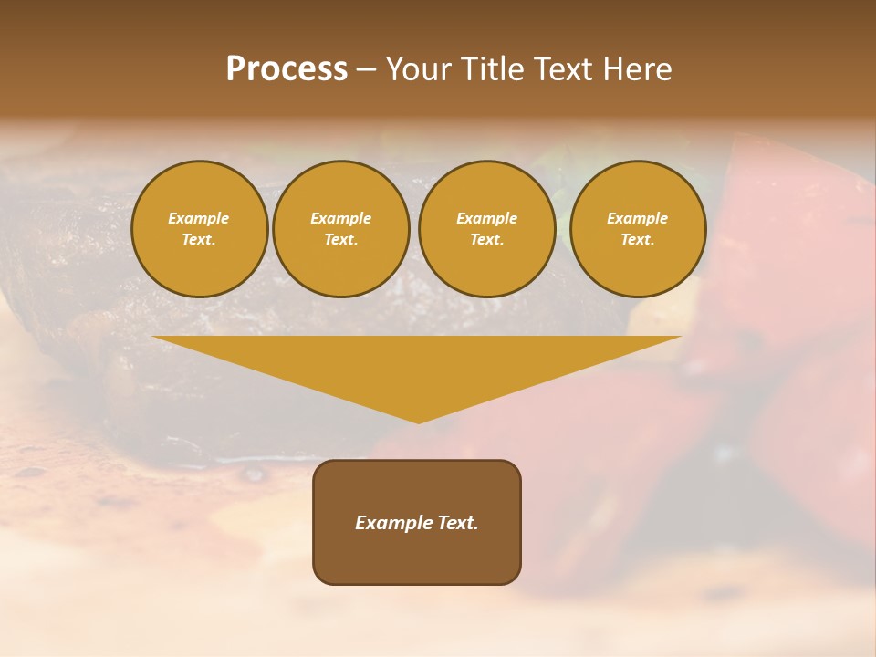 Restaurant Pork Vegetable PowerPoint Template