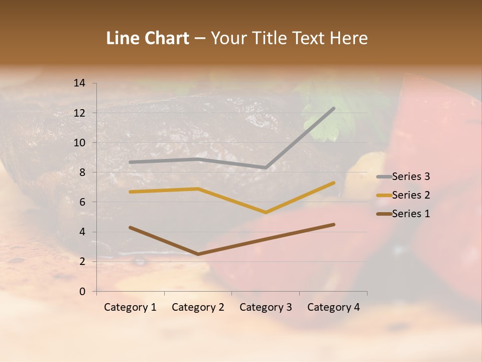 Restaurant Pork Vegetable PowerPoint Template