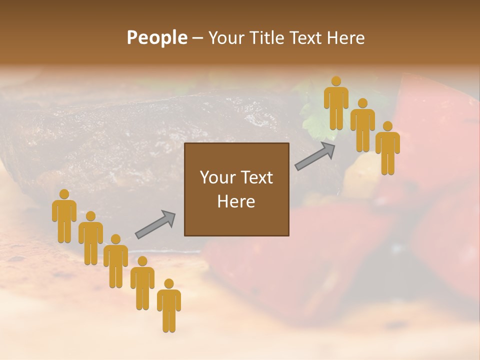 Restaurant Pork Vegetable PowerPoint Template