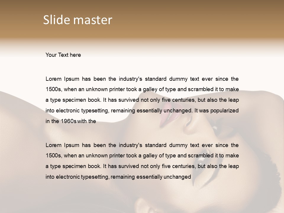 Latino Female Twenty PowerPoint Template