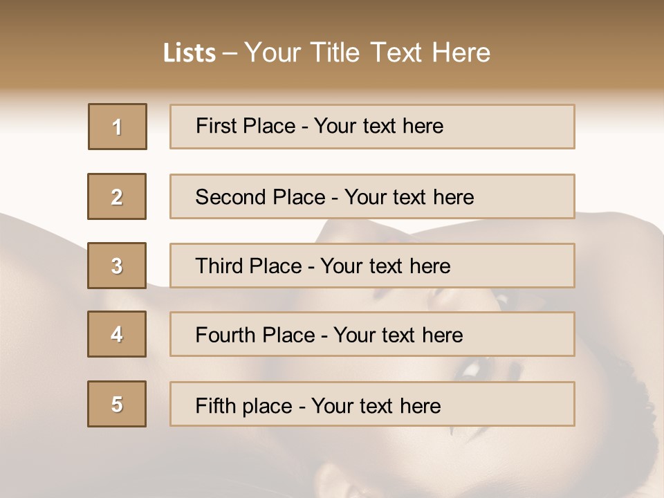 Latino Female Twenty PowerPoint Template