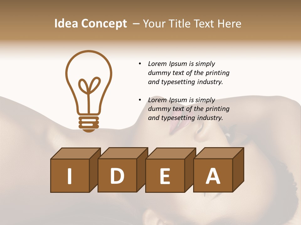 Latino Female Twenty PowerPoint Template