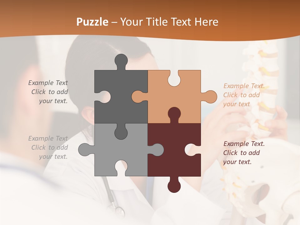 Exam Assistance Caucasian Appearance PowerPoint Template