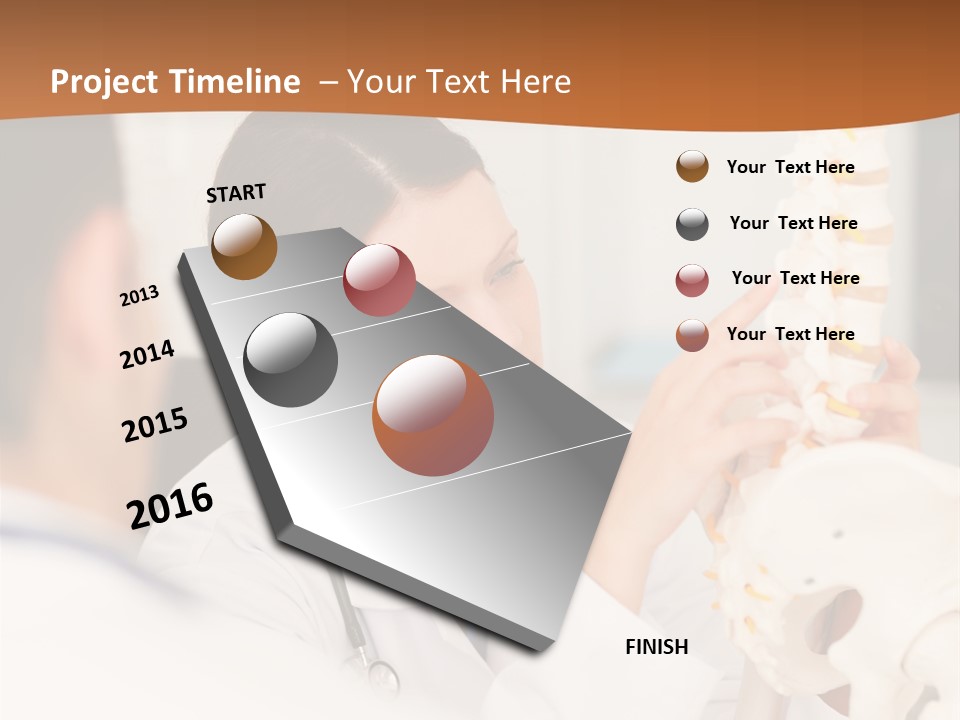 Exam Assistance Caucasian Appearance PowerPoint Template