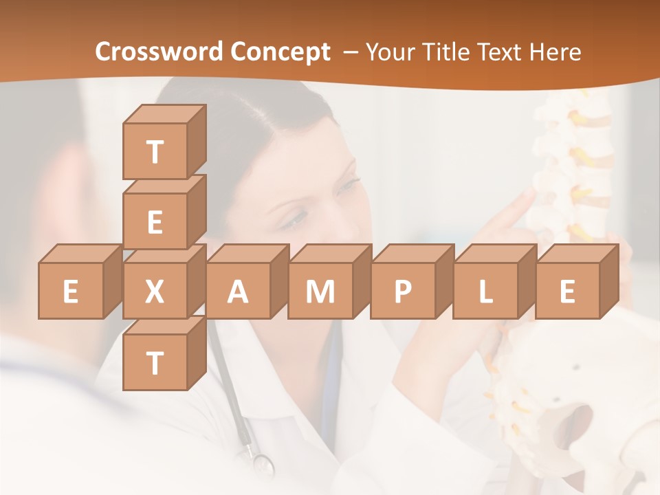 Exam Assistance Caucasian Appearance PowerPoint Template