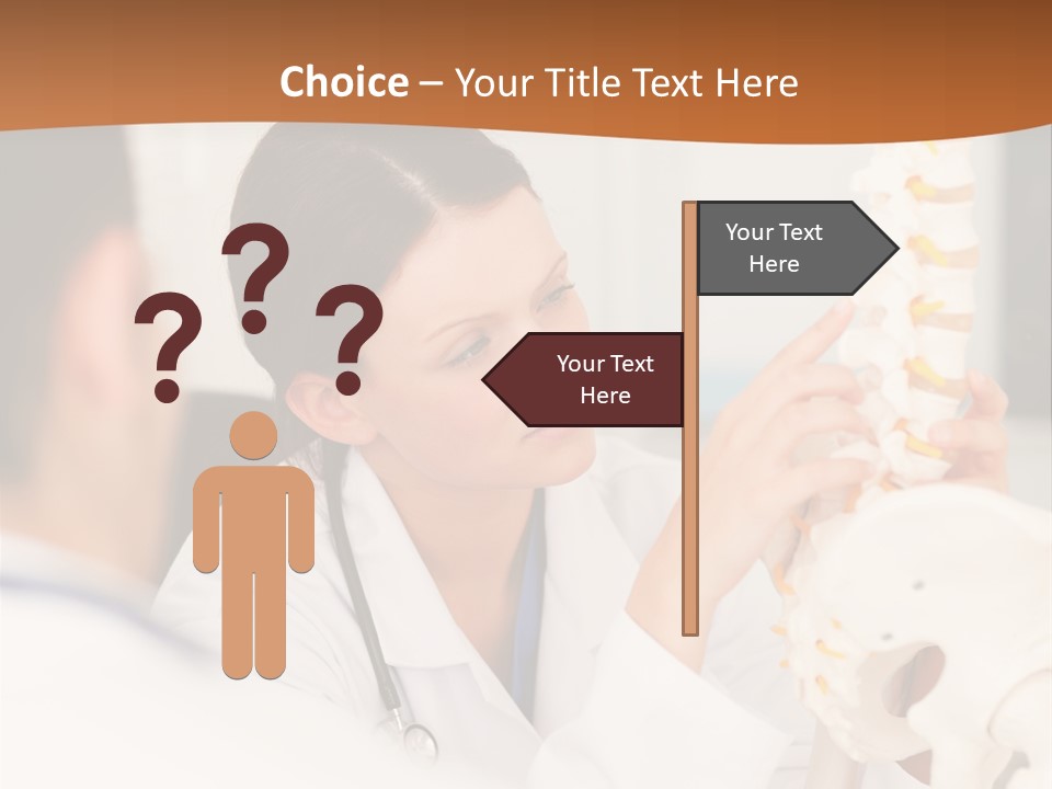 Exam Assistance Caucasian Appearance PowerPoint Template