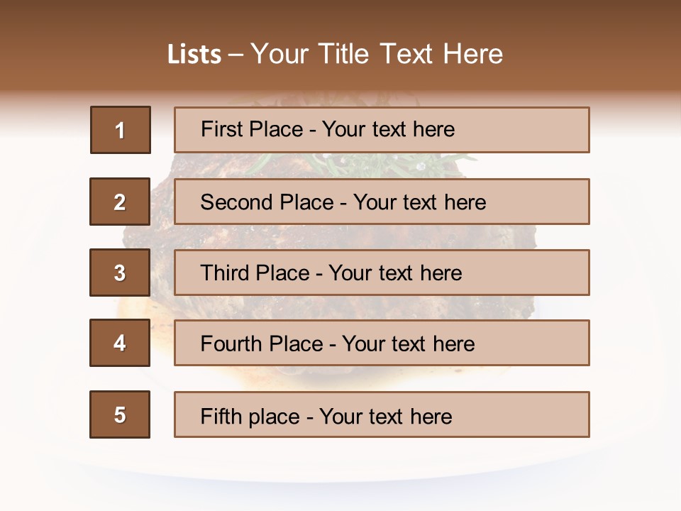Meal Dish Pork PowerPoint Template