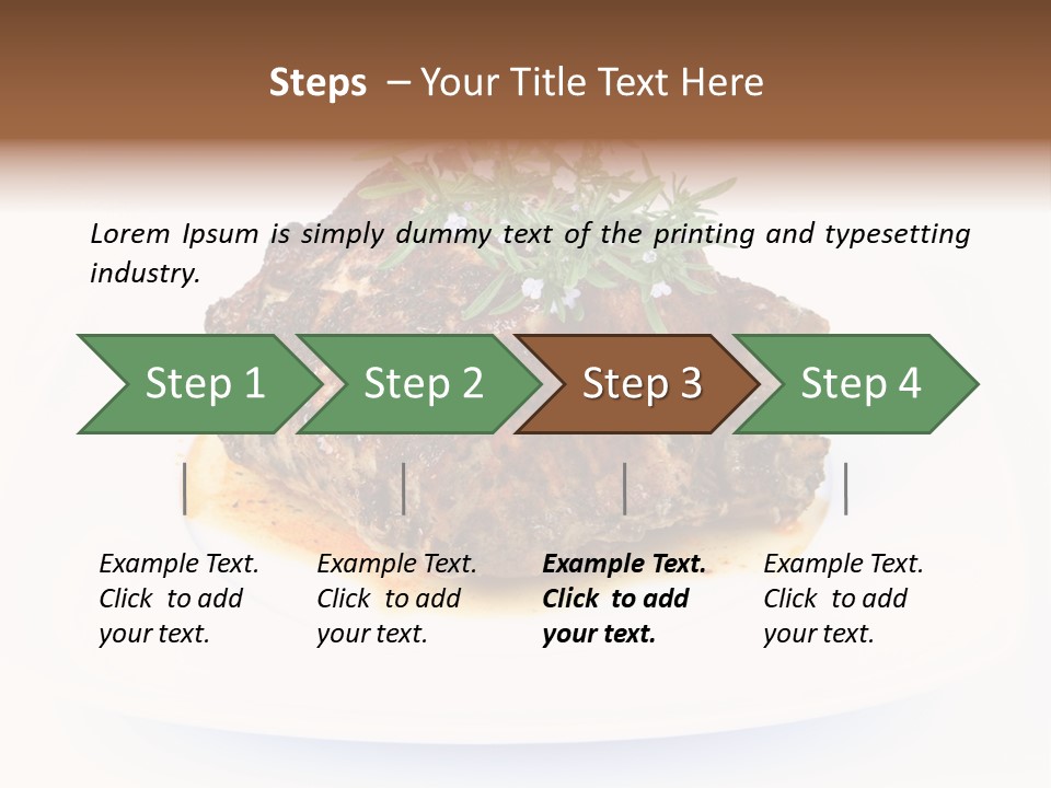 Meal Dish Pork PowerPoint Template