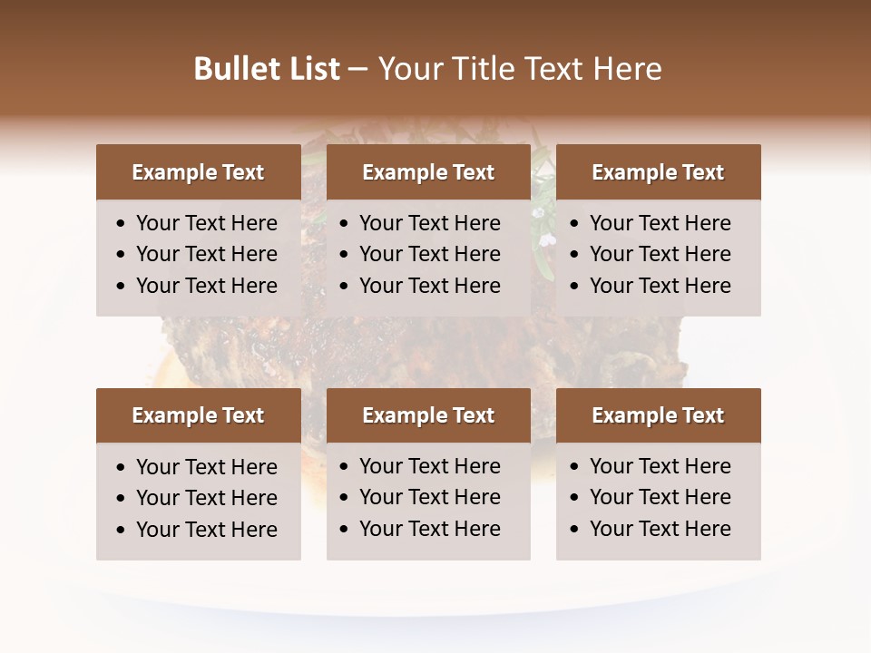 Meal Dish Pork PowerPoint Template