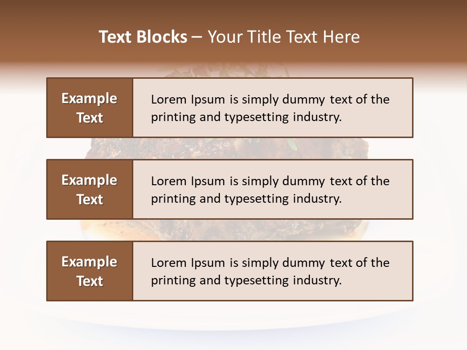 Meal Dish Pork PowerPoint Template