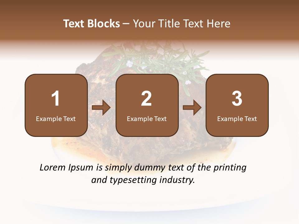 Meal Dish Pork PowerPoint Template