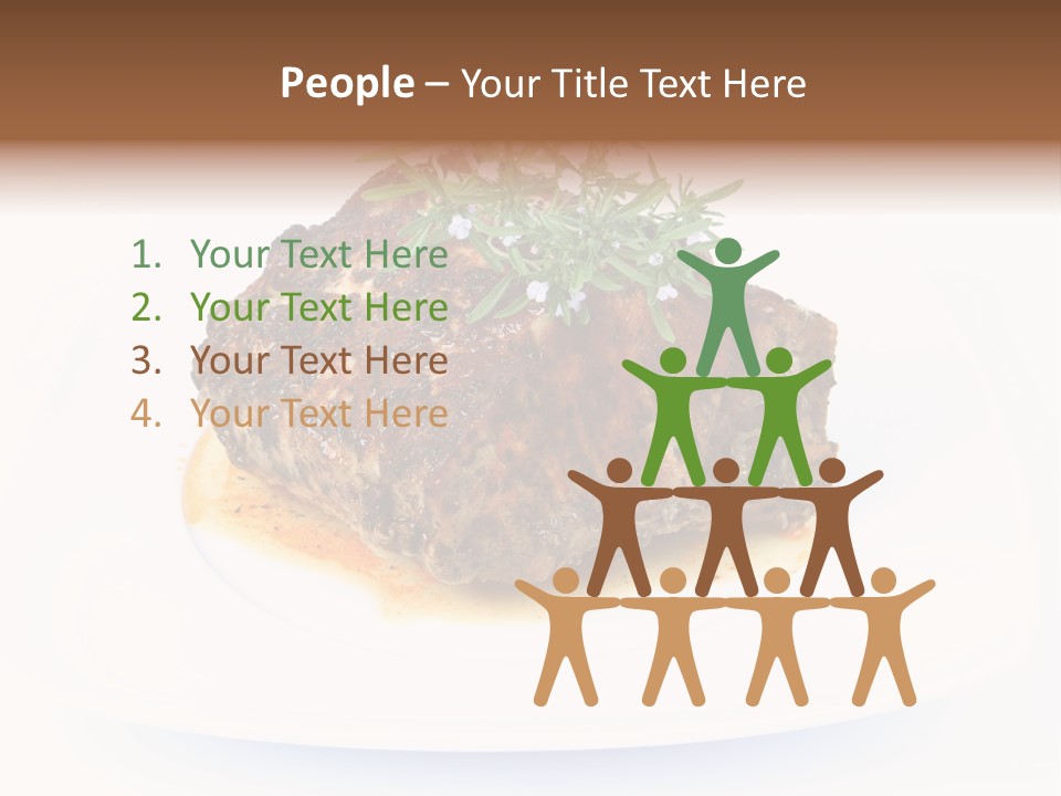 Meal Dish Pork PowerPoint Template