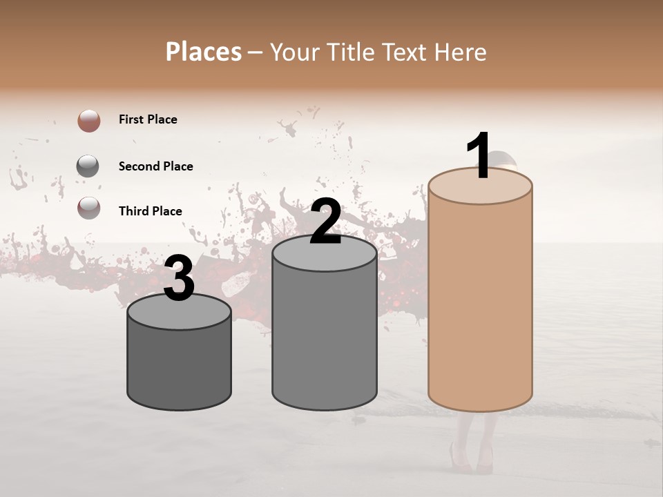 Nature Fashion Girl PowerPoint Template