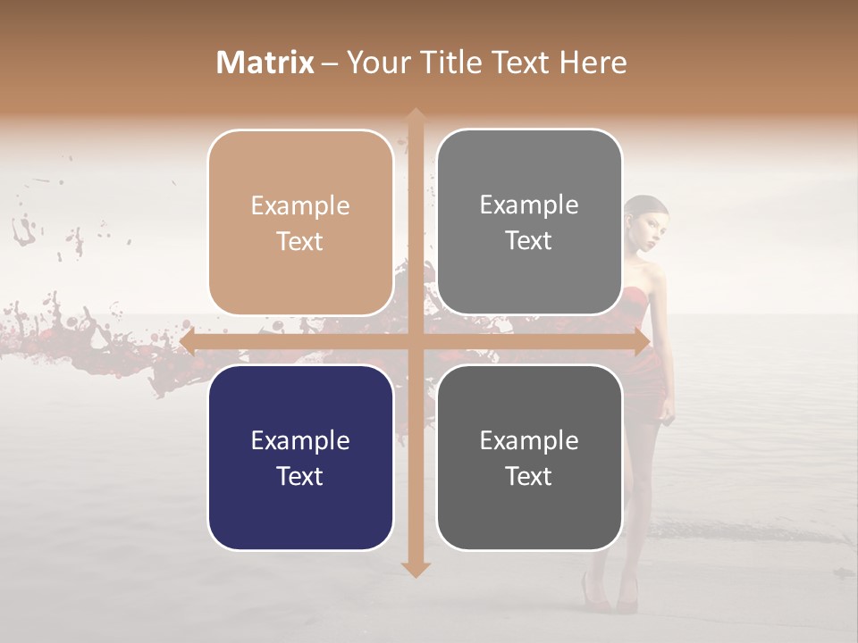 Nature Fashion Girl PowerPoint Template