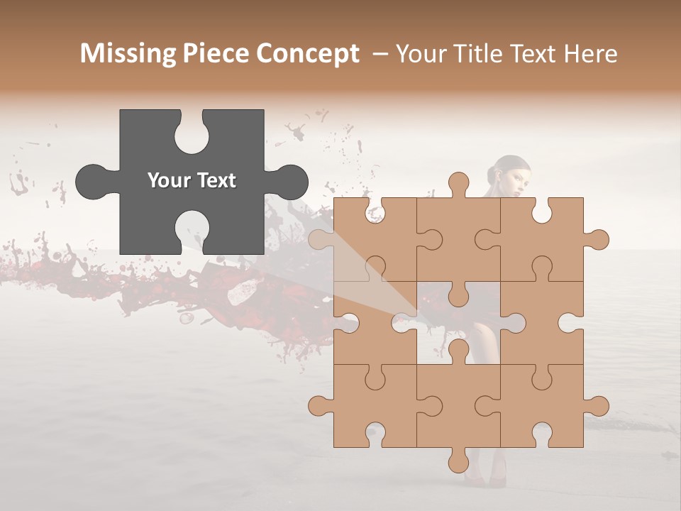 Nature Fashion Girl PowerPoint Template