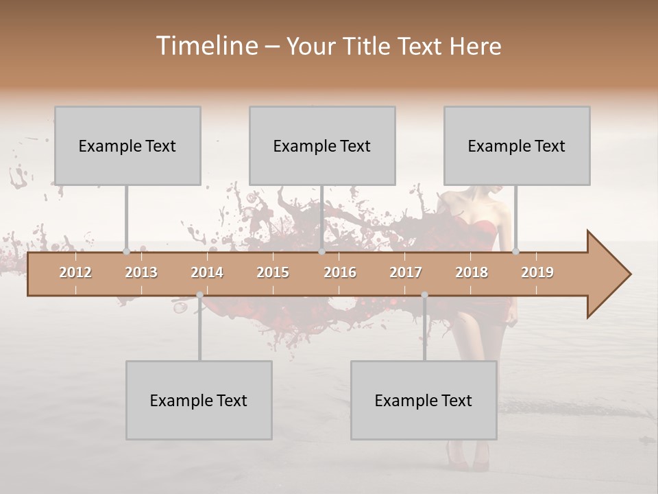 Nature Fashion Girl PowerPoint Template