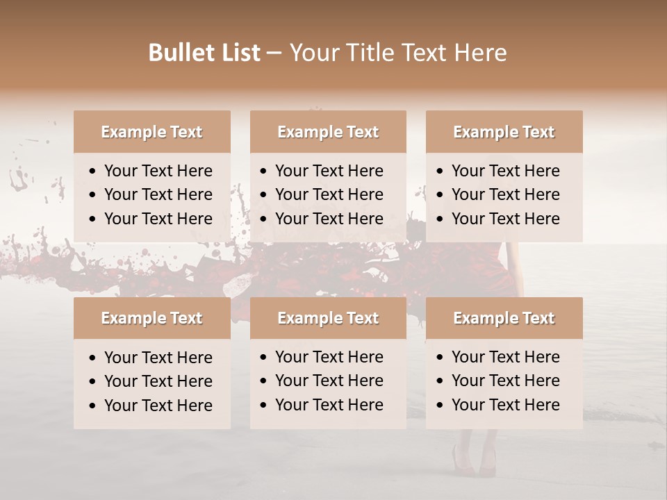 Nature Fashion Girl PowerPoint Template