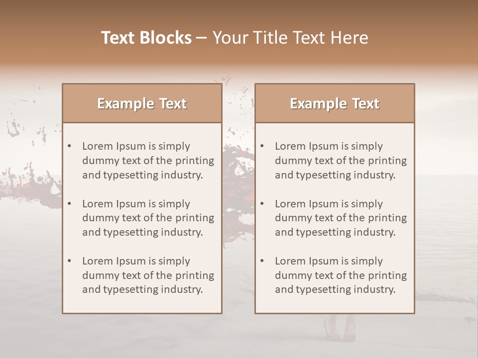 Nature Fashion Girl PowerPoint Template