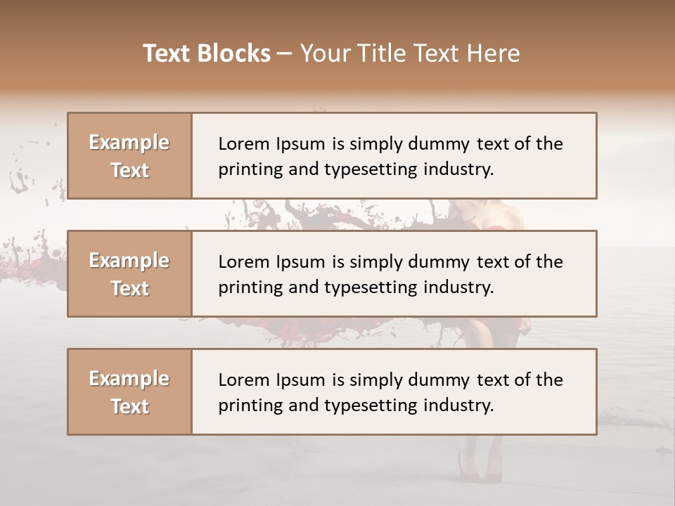 Nature Fashion Girl PowerPoint Template