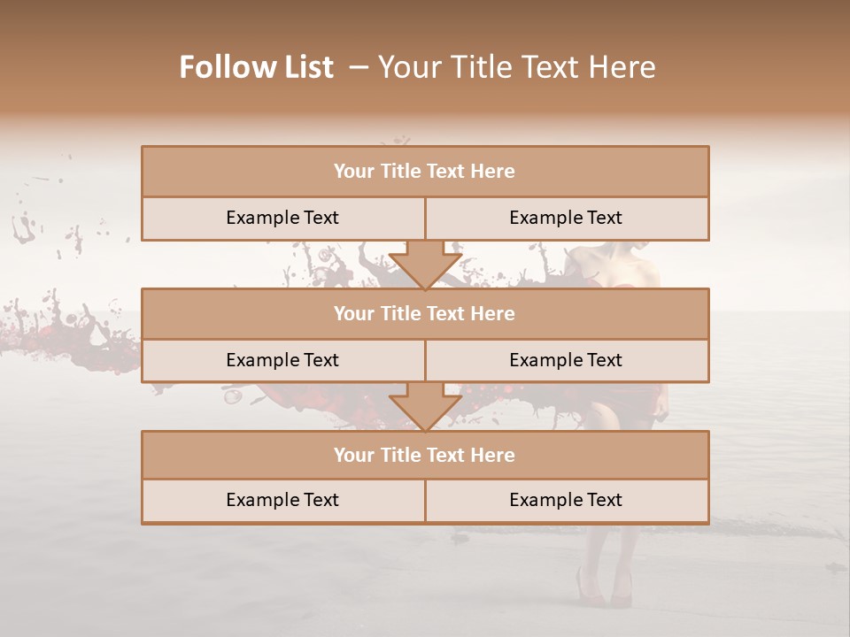 Nature Fashion Girl PowerPoint Template