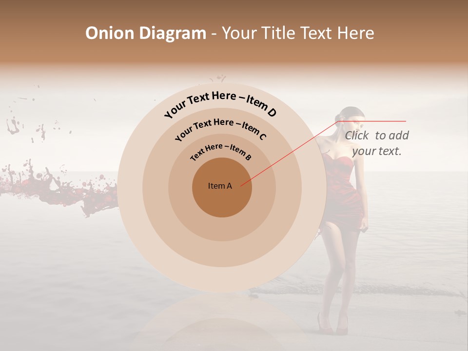 Nature Fashion Girl PowerPoint Template