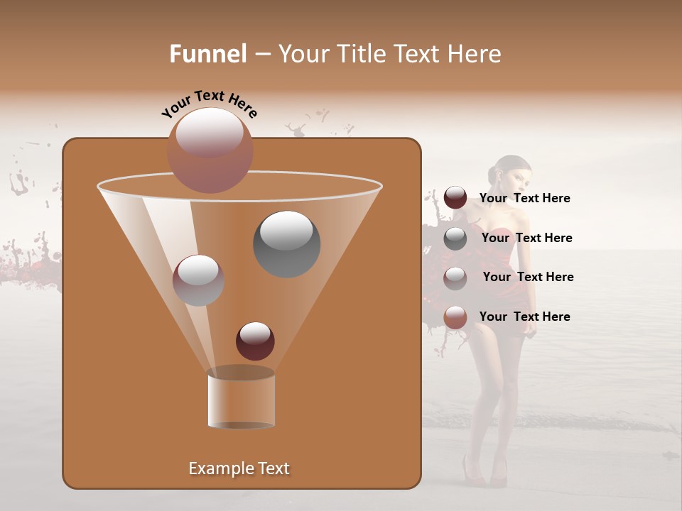 Nature Fashion Girl PowerPoint Template