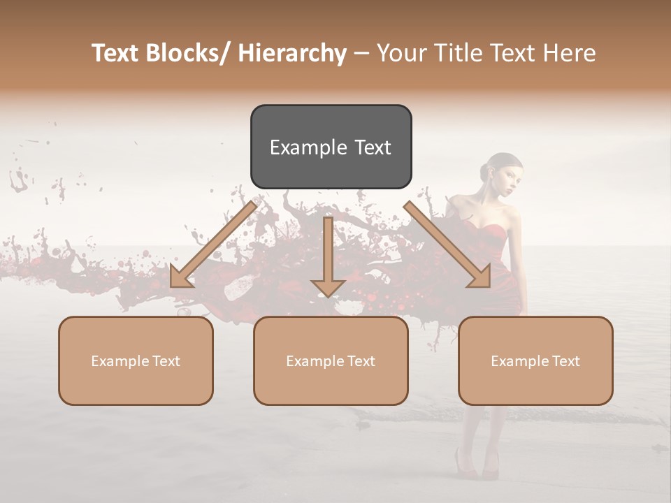 Nature Fashion Girl PowerPoint Template