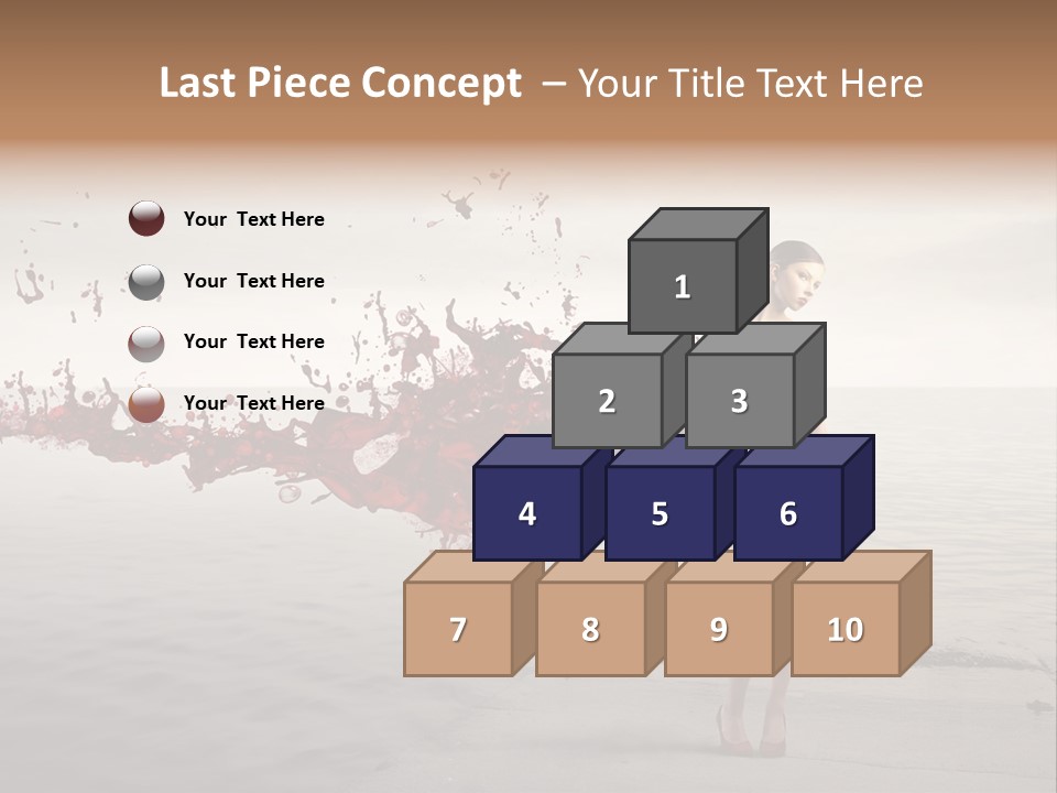 Nature Fashion Girl PowerPoint Template