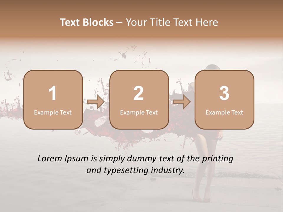 Nature Fashion Girl PowerPoint Template