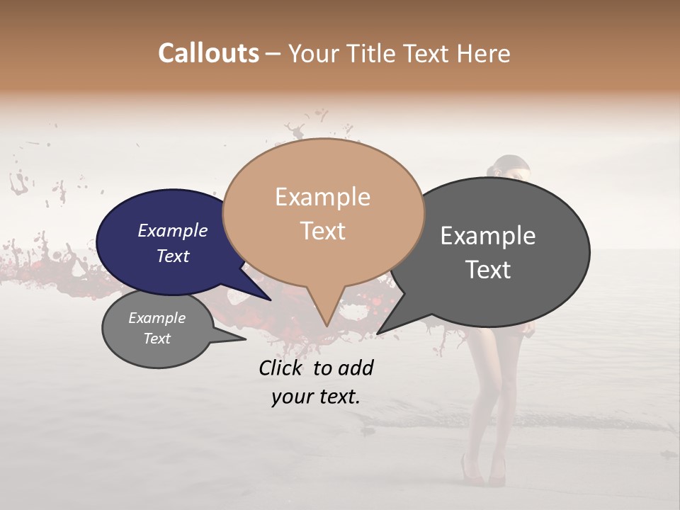 Nature Fashion Girl PowerPoint Template