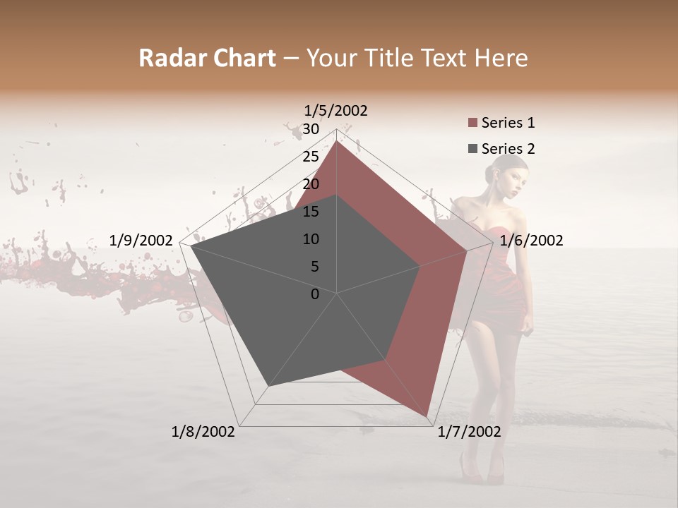 Nature Fashion Girl PowerPoint Template