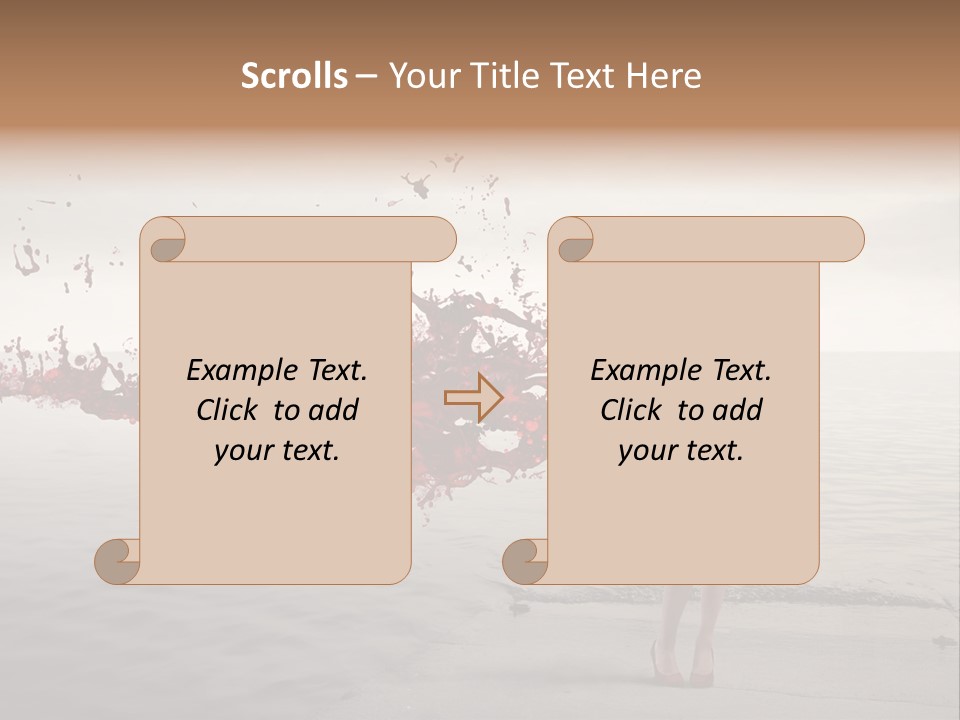 Nature Fashion Girl PowerPoint Template