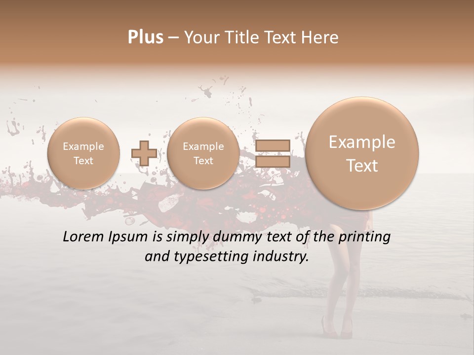 Nature Fashion Girl PowerPoint Template