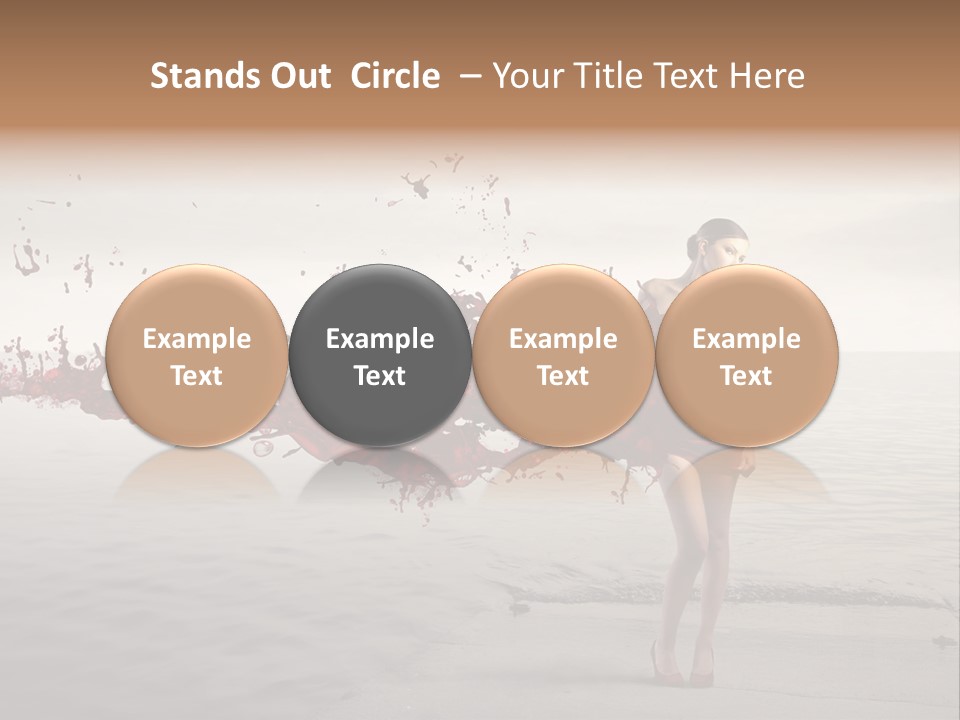 Nature Fashion Girl PowerPoint Template