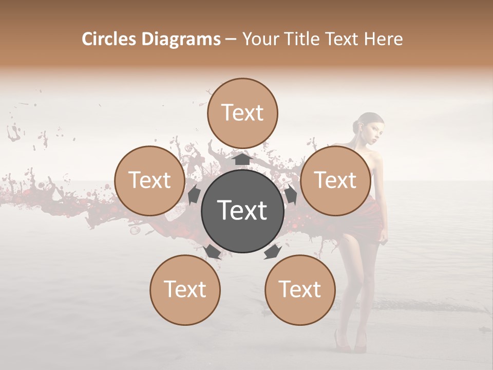 Nature Fashion Girl PowerPoint Template