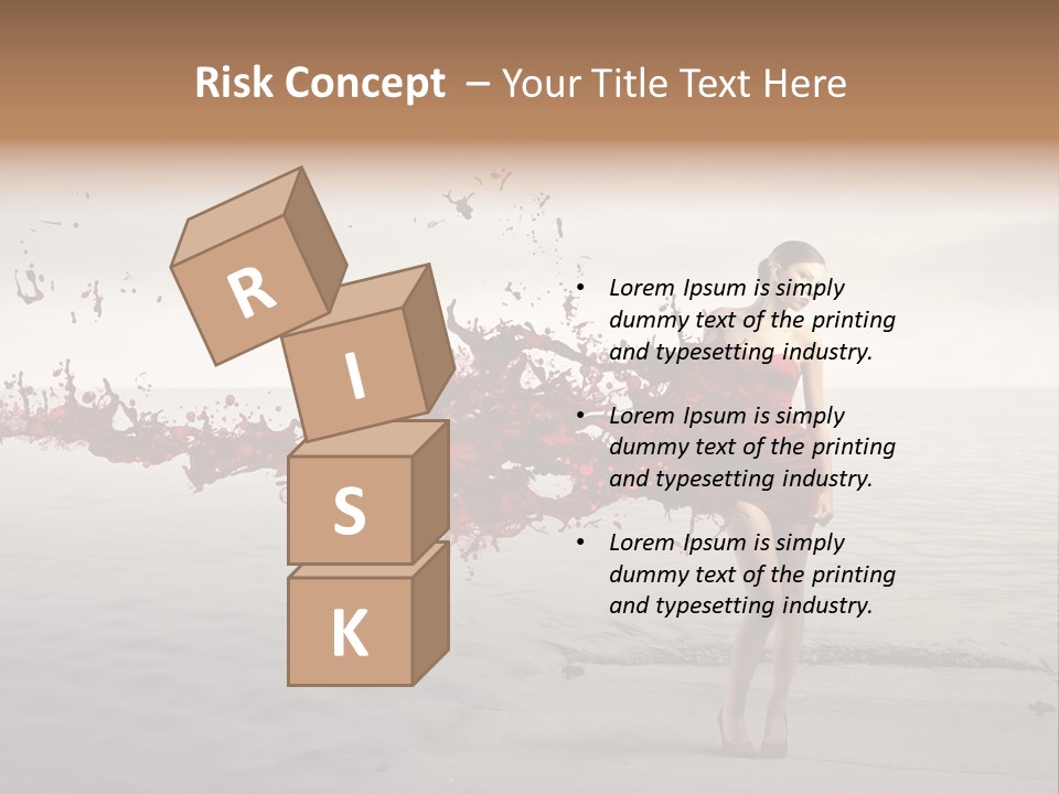 Nature Fashion Girl PowerPoint Template