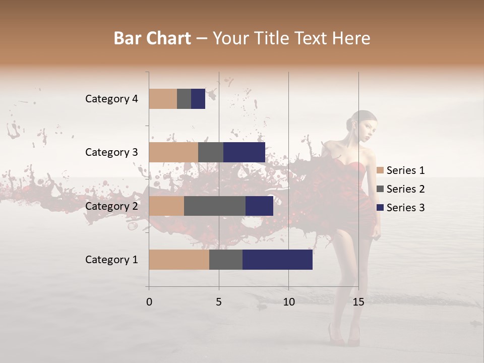 Nature Fashion Girl PowerPoint Template