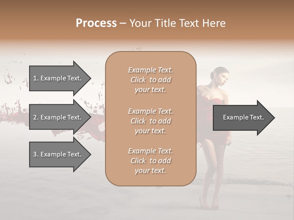 Nature Fashion Girl PowerPoint Template