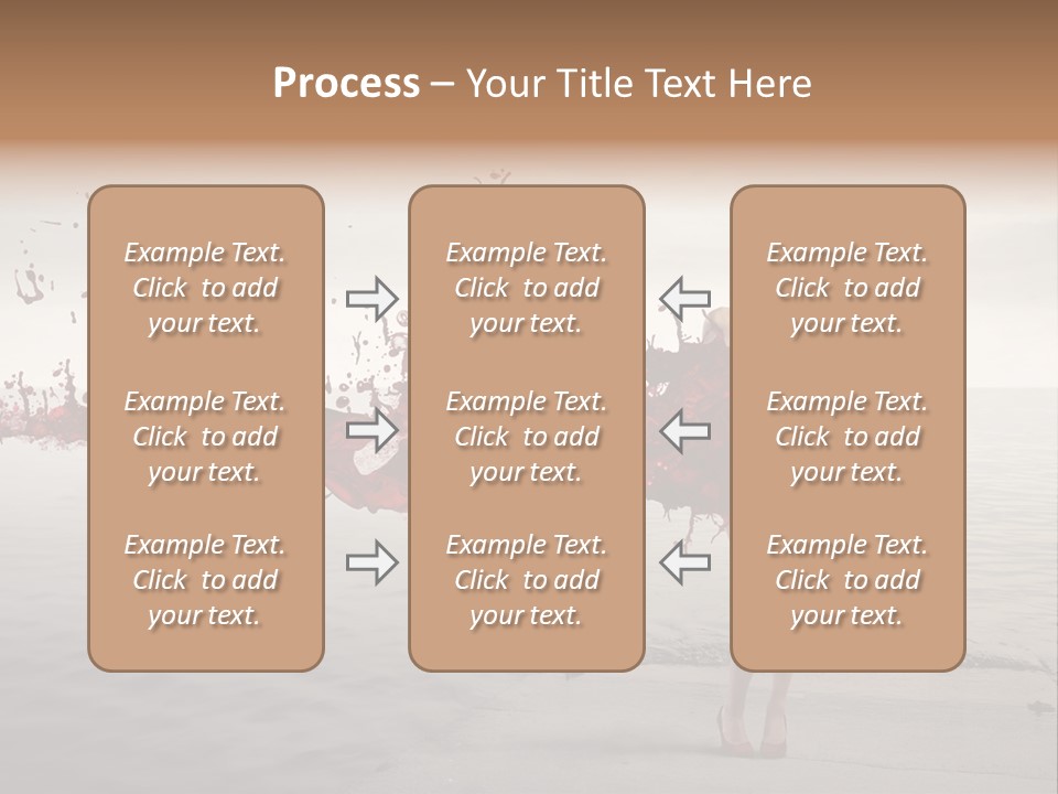 Nature Fashion Girl PowerPoint Template