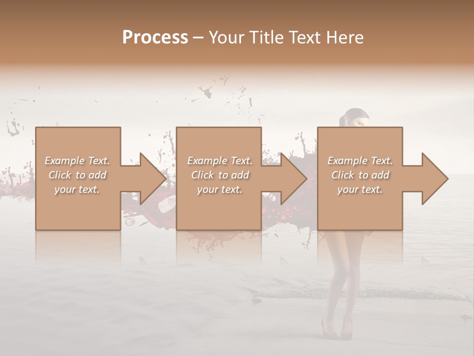 Nature Fashion Girl PowerPoint Template