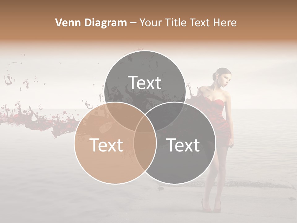 Nature Fashion Girl PowerPoint Template