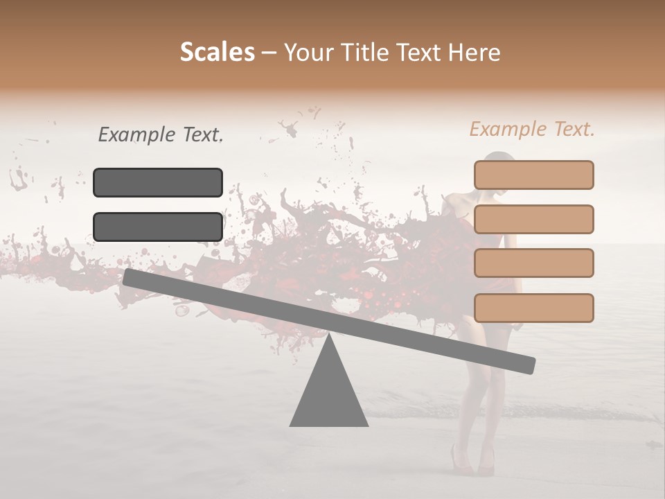 Nature Fashion Girl PowerPoint Template