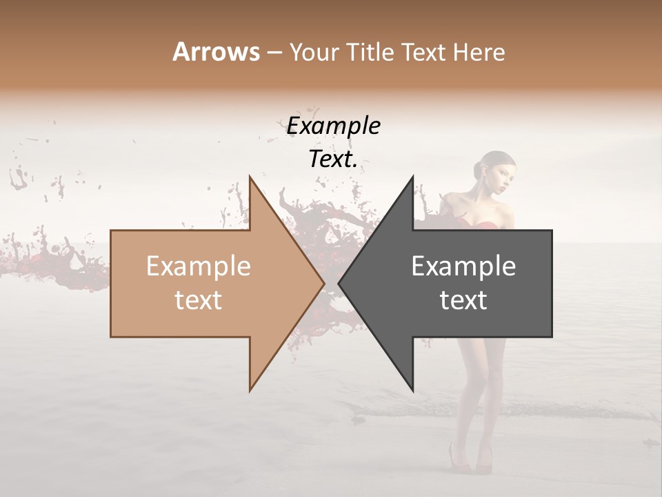 Nature Fashion Girl PowerPoint Template