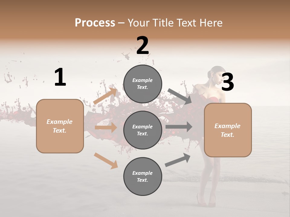 Nature Fashion Girl PowerPoint Template