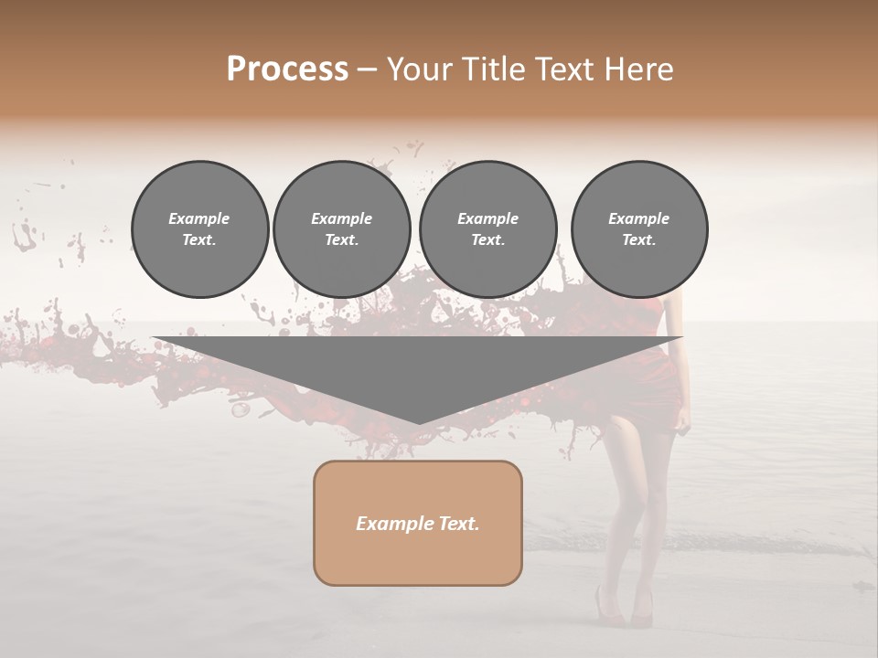 Nature Fashion Girl PowerPoint Template