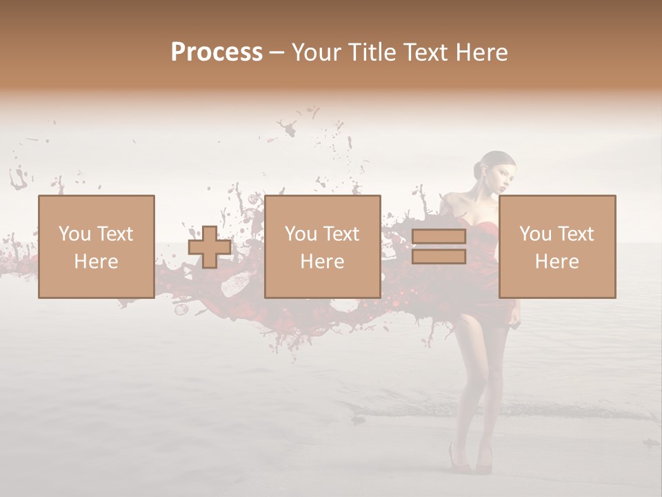 Nature Fashion Girl PowerPoint Template